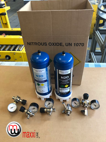 maxxiline nitrous oxide food grade N2O E942 cream charger
